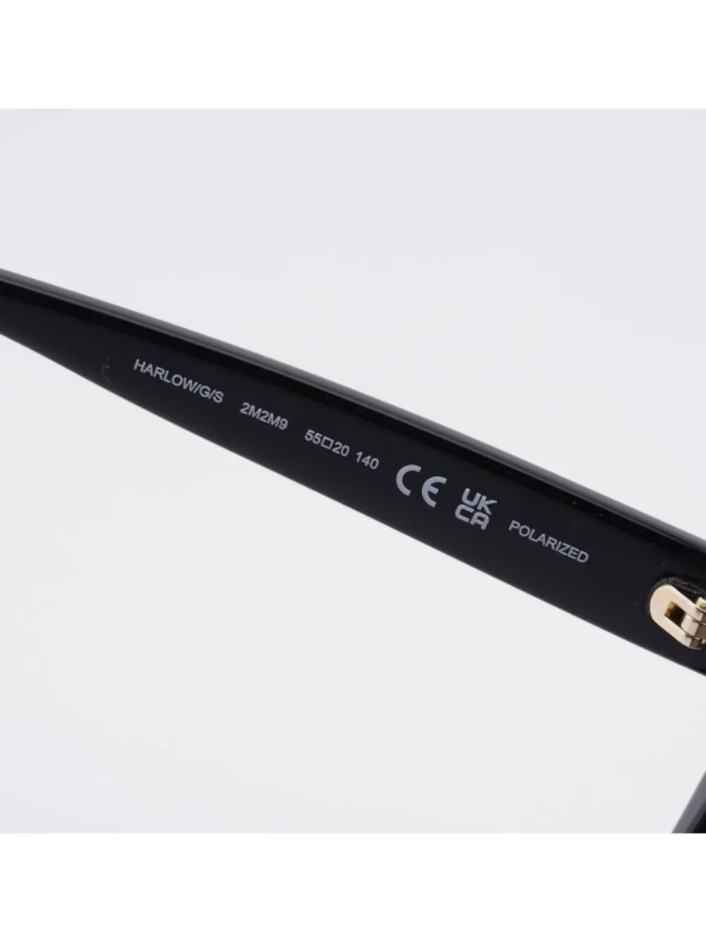 Kate Spade HARLOW/G/S 02M2 M9 Sunglasses Black Square Frame, Grey Polarized Lens